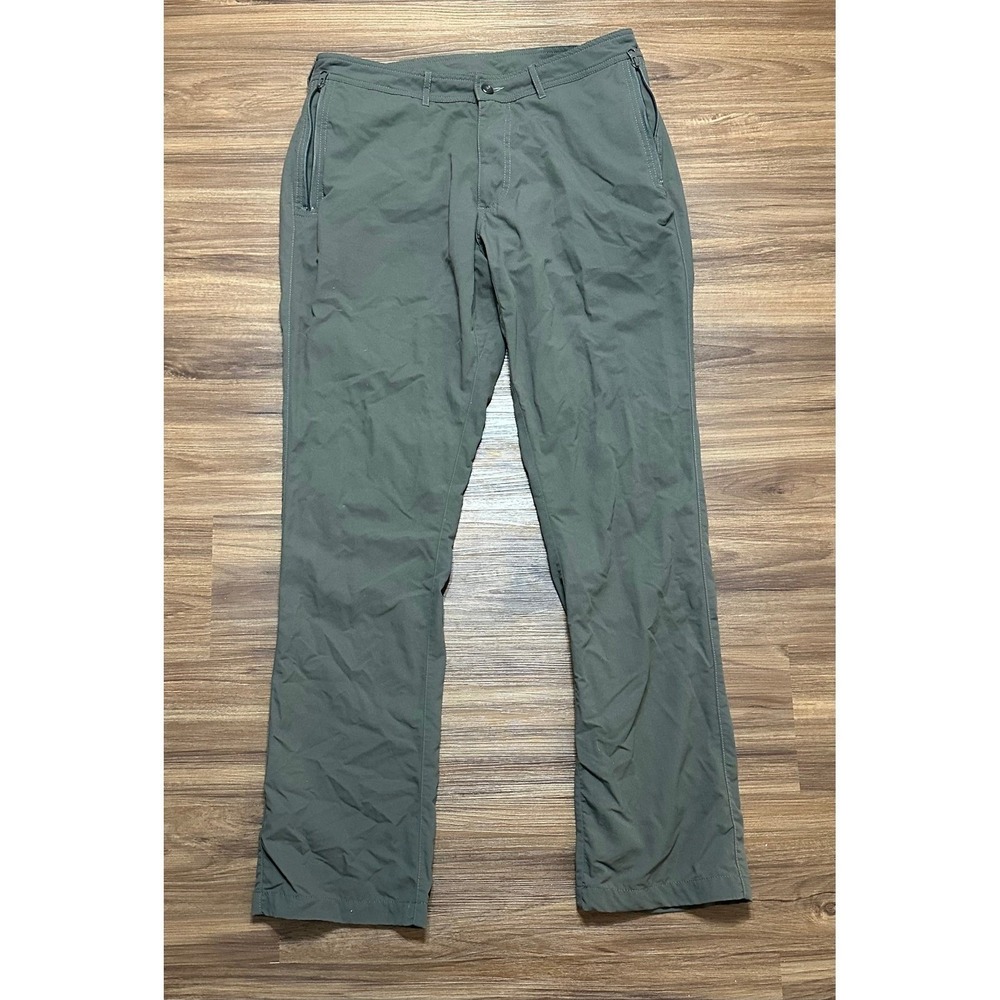 Clothing Arts Mens P Cubed Pick Pocket Proof Nylon Pants Grey/Green Sz 34x34